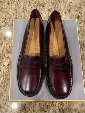 G.H. Bass & Co. Burgundy Leather Penny Loafers